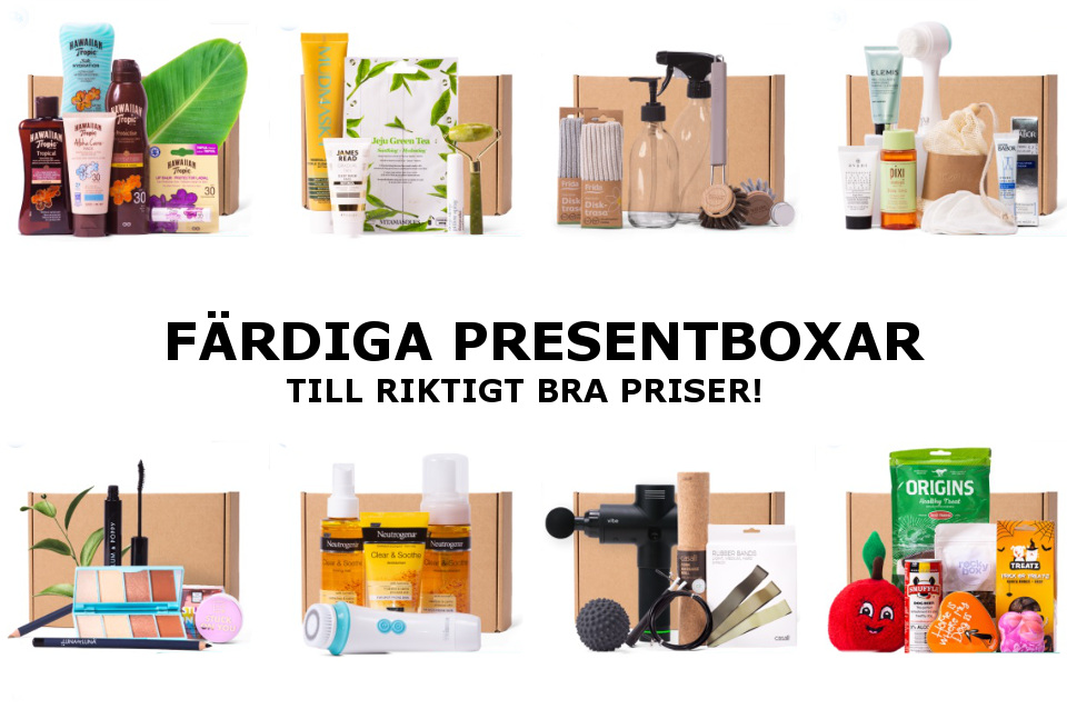 Färdiga presentboxar